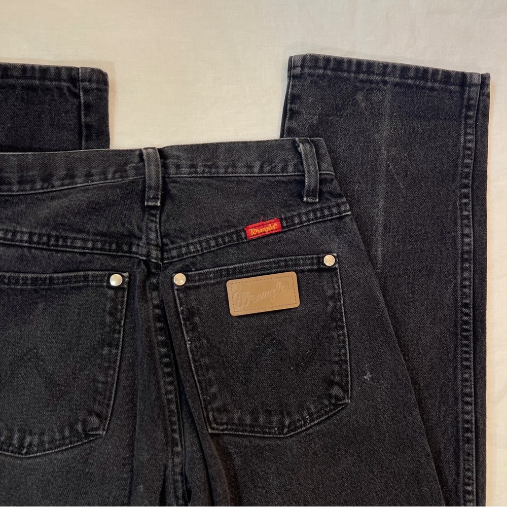 Vintage Wrangler‎ Black High Rise Straight Denim Jeans